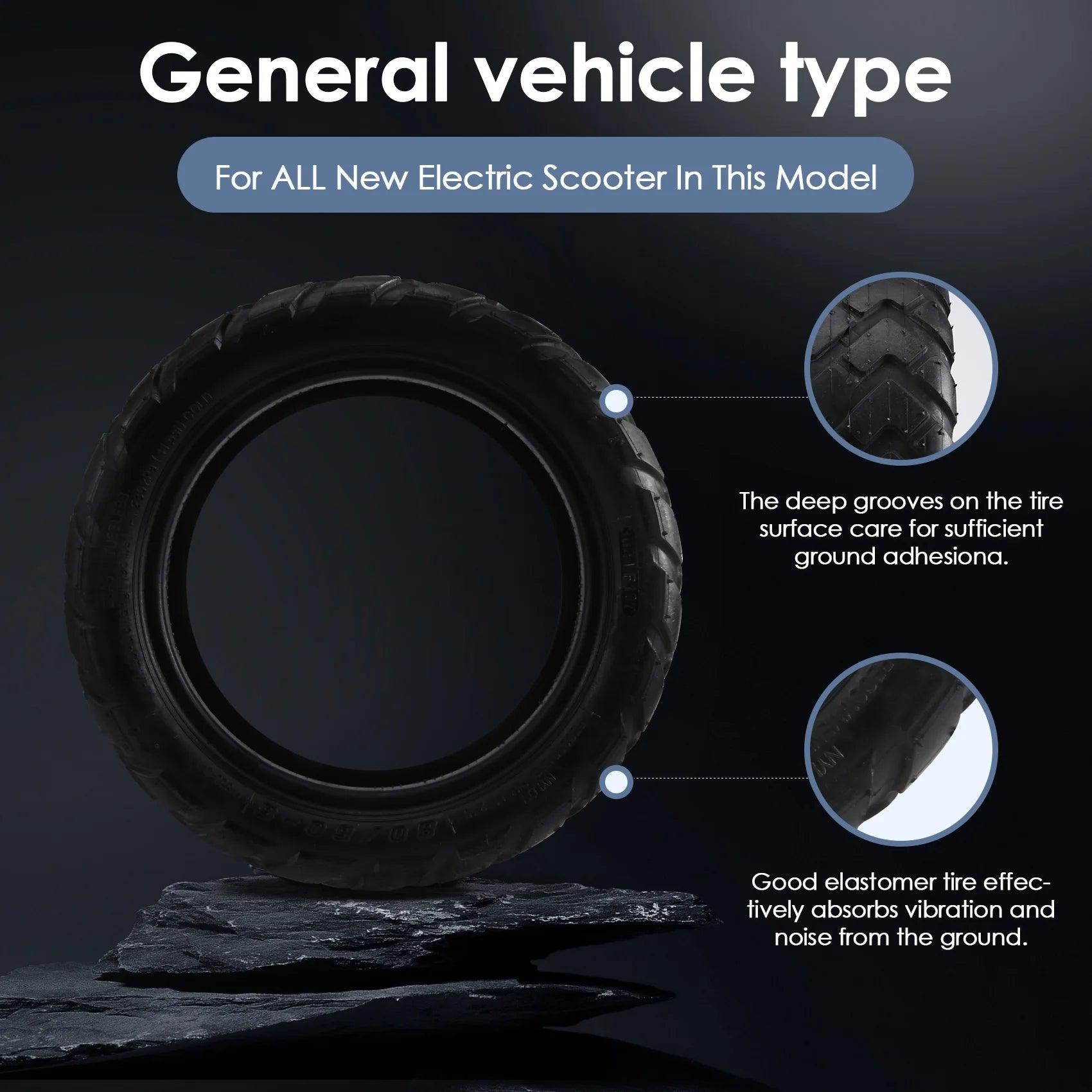 80/60-6 Tire Tubeless Tire Scooter Wear-Resistant for New Electric - VirtuousWares:Global