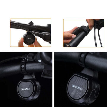 Bike Bell 130dB High Sound Bicycle Horn IPX6 Waterproof Anti-theft 250mAh USB Chargeable Electric Alarm Loud Horn for Bicycle Scooter