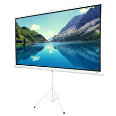 84 INCH 16:9 HD Portable Tripod Pull Up Projector Screen Curtain - VirtuousWares:Global