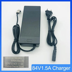 84V1.5A Charger 84V Charging Universal for 72V Electric Scooter - VirtuousWares:Global