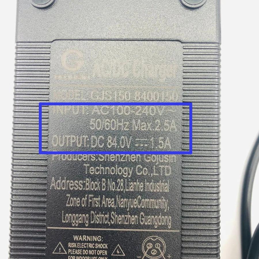 84V1.5A Charger 84V Charging Universal for 72V Electric Scooter - VirtuousWares:Global