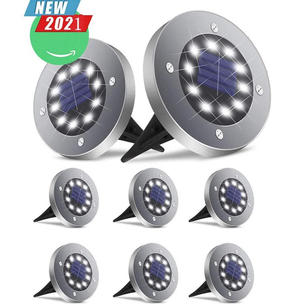8LED Solar Stainless Steel Underground Light - VirtuousWares:Global