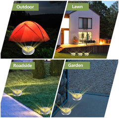 8LED Solar Stainless Steel Underground Light - VirtuousWares:Global