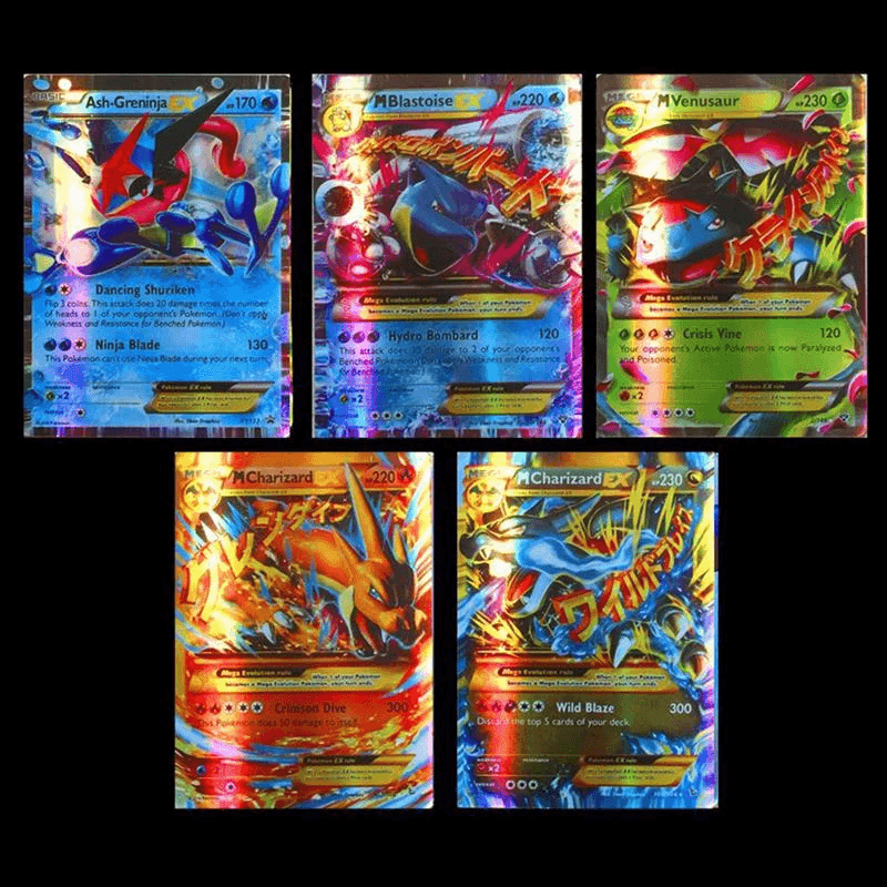 95 GX Pokemon Card 100/120pcs Cartoon Game Card Pokemon Card - VirtuousWares:Global