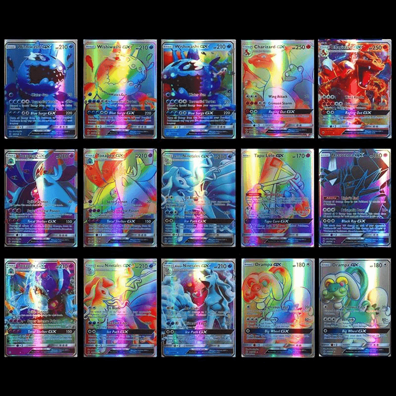 95 GX Pokemon Card 100/120pcs Cartoon Game Card Pokemon Card - VirtuousWares:Global