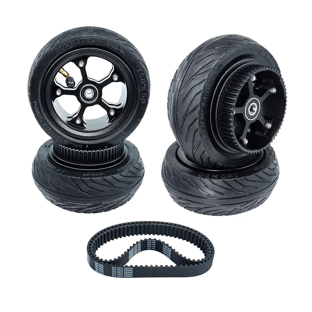 6" 7'' ATM Offroad Wheel Pneumatic Rubber All Terrain Mountain Wheels