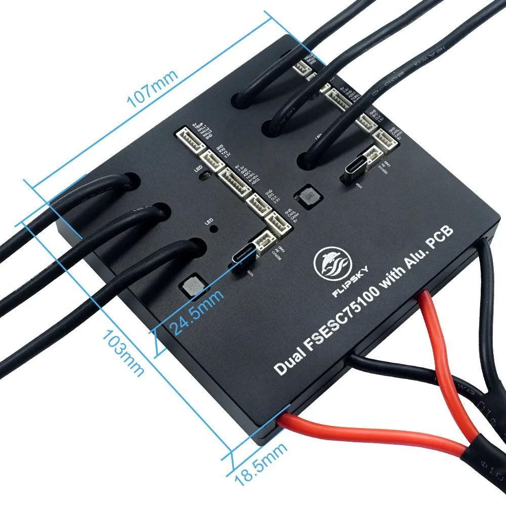 Flipsky Dual 75100 With Aluminum PCB Based on VESC For Electric