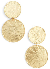 unique Large disc statement earrings for women