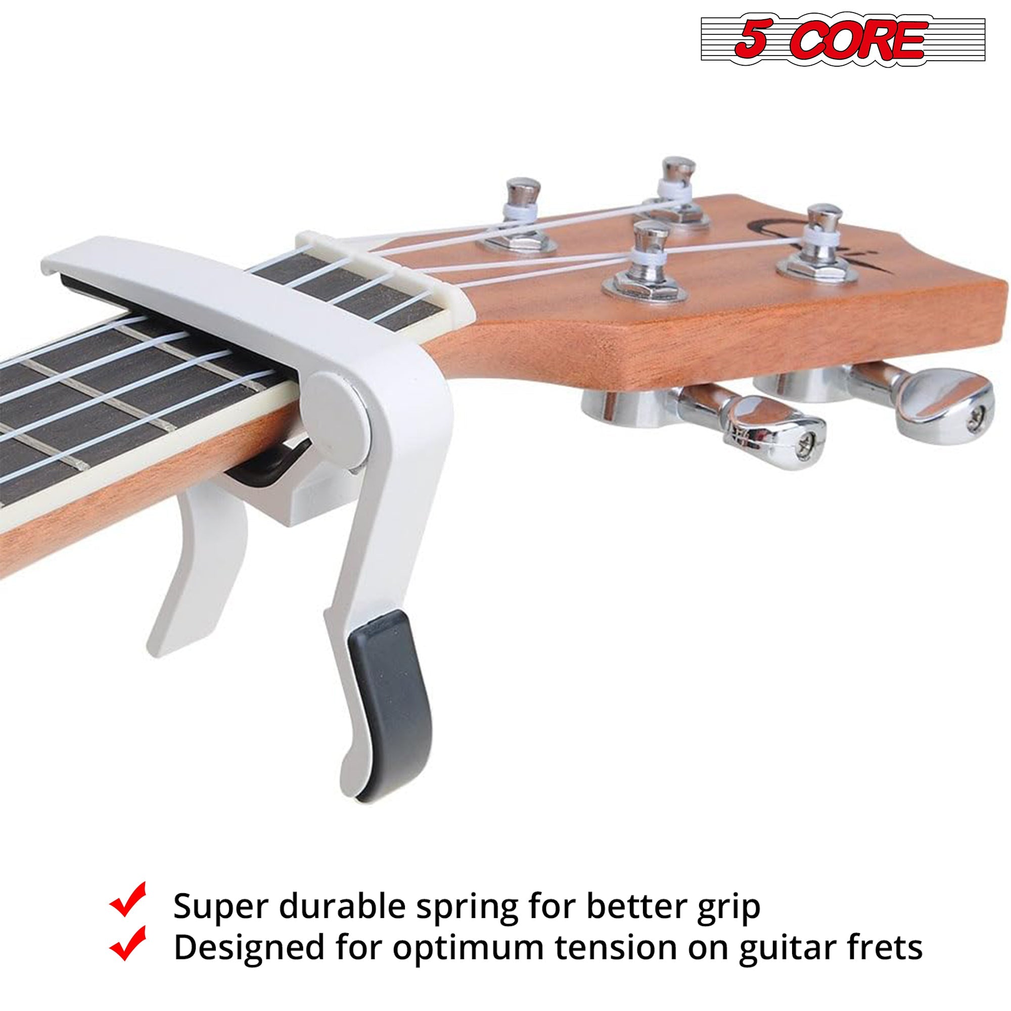 5 Core 2PCS Guitar Capo 6String Capo for Acoustic Guitar CAPO WH 2 Pcs
