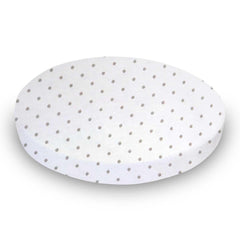 SheetWorld Fitted Oval Crib Sheet Fits Stokke Mini - 100% Cotton