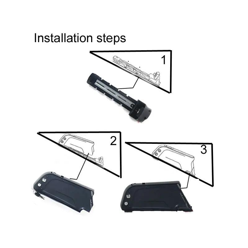 Dolphin e-bike Battery Pack 36V 10.4Ah 13Ah 17.5Ah 18650 Lithium ion