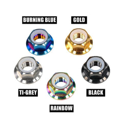 High-End M12 Titanium Alloy Flange Nut for ZERO 8 9 8X VSETT 8+ 9+ VDM