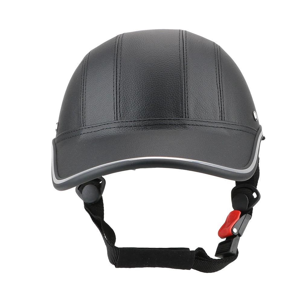 LEEPEE For Cafe Racer Chopper Scooter Safety Hard Hat Half Face