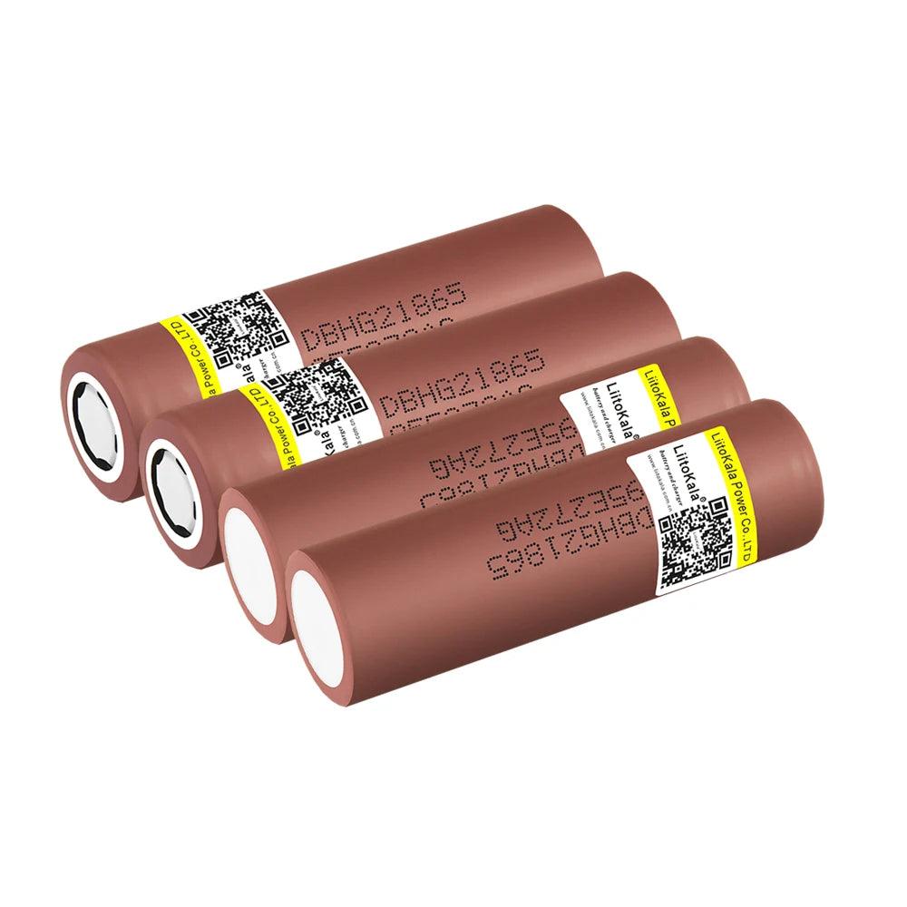 1-40pcs LiitoKala  3.7v 18650 HG2 3000mAh Lithium Rechargeable