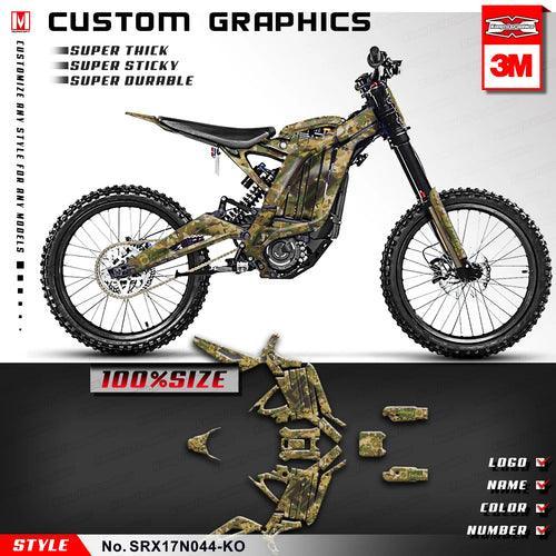 KUNGFU GRAPHICS Motorcycle Décor Camouflage Stickers Kit for Surron