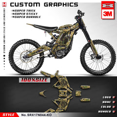 KUNGFU GRAPHICS Motorcycle Décor Camouflage Stickers Kit for Surron