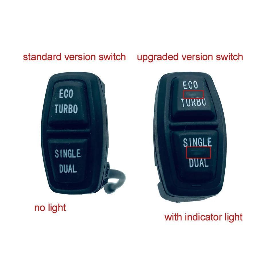 Upgraded Switch with Indicator Light ECO TURBO SINGLE DUAL Button for