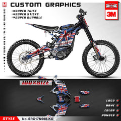 KUNGFU GRAPHICS Electric Dirt Bike Stickers Motorcycle Decal Kit Wraps