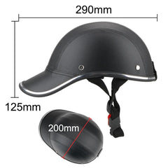 LEEPEE For Cafe Racer Chopper Scooter Safety Hard Hat Half Face