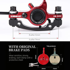 TANKE E-Bike MTB Hydraulic Disc Brake Set Electric E Scooter Power