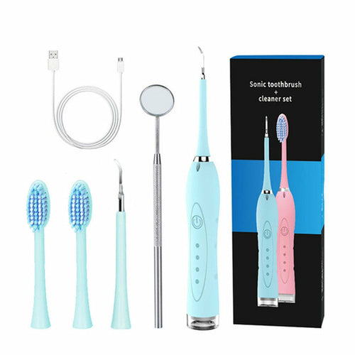 2 in 1 Sonic Dental Scaler Electric Toothbrush USB Rechargeable Tooth