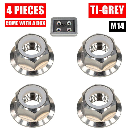 High-End M14 Titanium Alloy Flange Nut for ZERO 10X 11X VSETT 10+ 11+