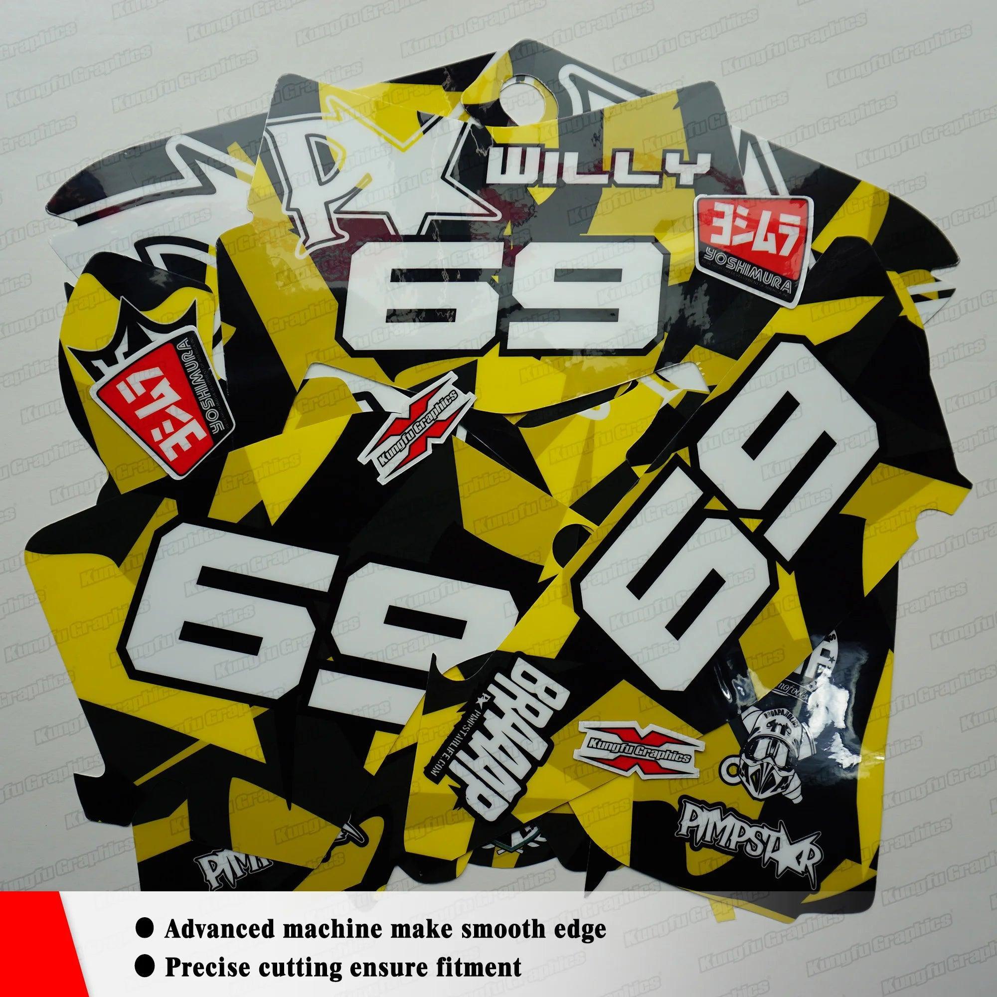 KUNGFU GRAPHICS Adhesive Sticker Vinyl Graphics for Surron Light Bee X