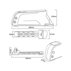 Dolphin e-bike Battery Pack 36V 10.4Ah 13Ah 17.5Ah 18650 Lithium ion