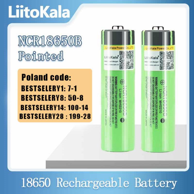 Hot liitokala 100% New Original NCR18650B 3.7 v 3400 mah 18650 Lithium