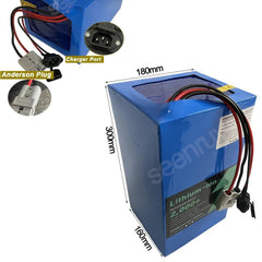60V 50Ah 150A Li ion With Charger Lithium Polymer Battery Perfect For