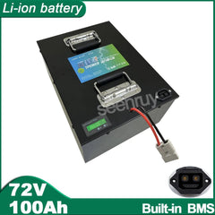 72V 100Ah Li-ion With Charger Lithium Polymer Battery Perfect For