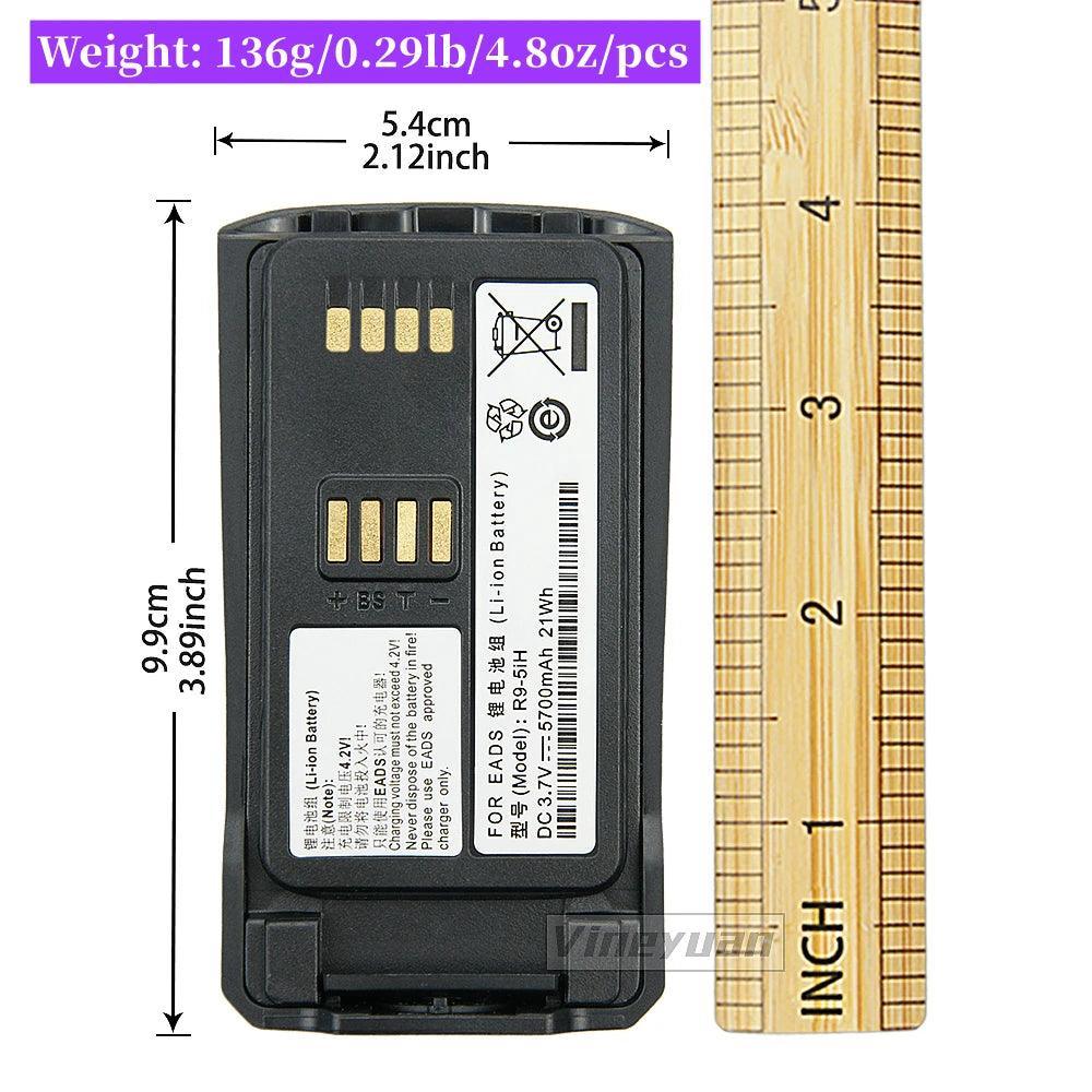 15PCS 3.7V 5700mAh Battery R9-5iH for EADS THR9 Li-ion Battery EADS