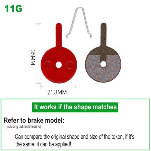 1 Pair Bicycle Disc Brake Pads Semi-Metallic Hydrauli Disc Brake Pad