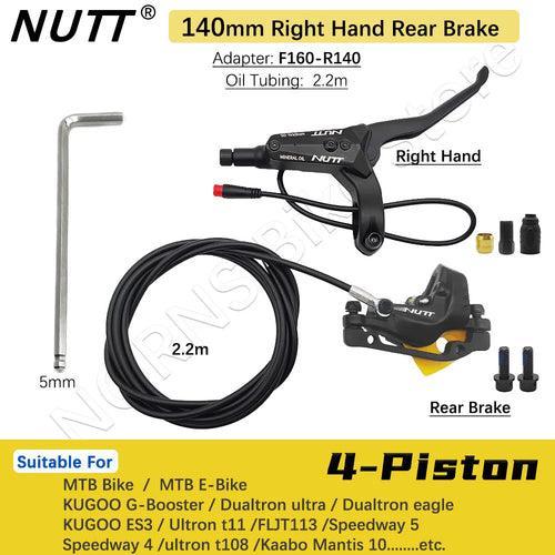 NUTT 4 Piston Y-5 Electric E-Bike Scooter Disc Brake Hydraulic Bicycle