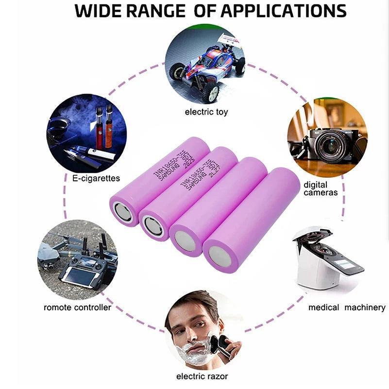 18650 Battery 100% Genuine INR18650-35E 3500mAh 3.7V 20A Rechargeable