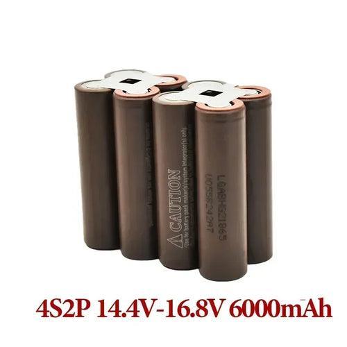 HG2 18650 3000mAh 6000mAh 20amps 3S 4S 5S 6S 8S 7.4V 12.6V 14.8V 18V