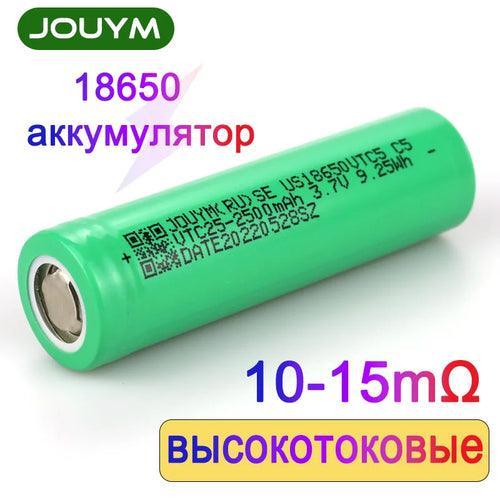 18650 Battery 2500mAh 3.7V High Discharge 10C 30A Power Cell（10-15