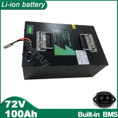 72V 100Ah Li-ion With Charger Lithium Polymer Battery Perfect For