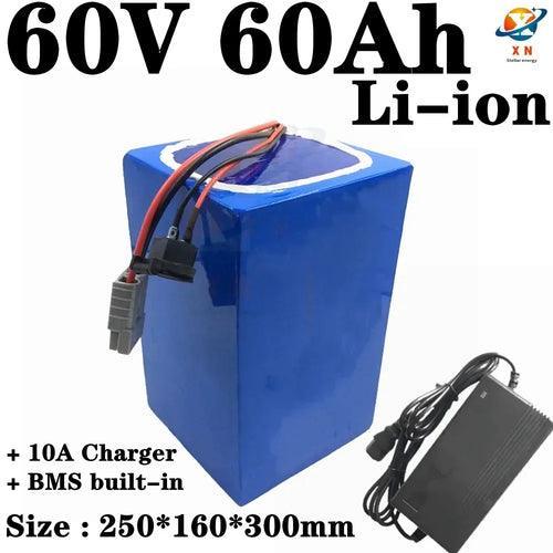 Batterie lithium-ion 62.9V, 60V, 60Ah, BMS 17S, 62.9V, 63V, avec