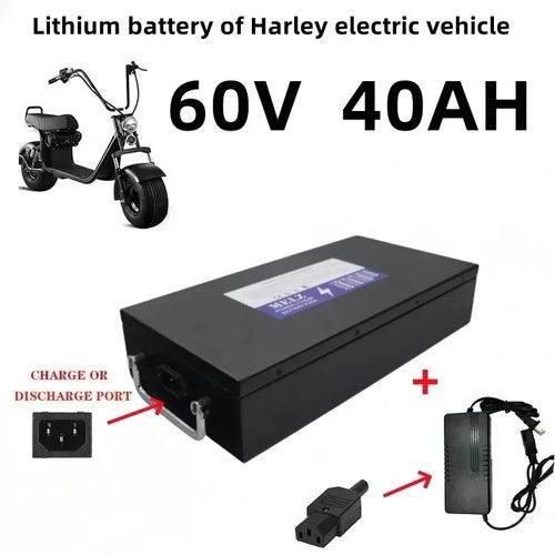 Harley B brand new 60V 20ah-100ah waterproof lithium battery pack,