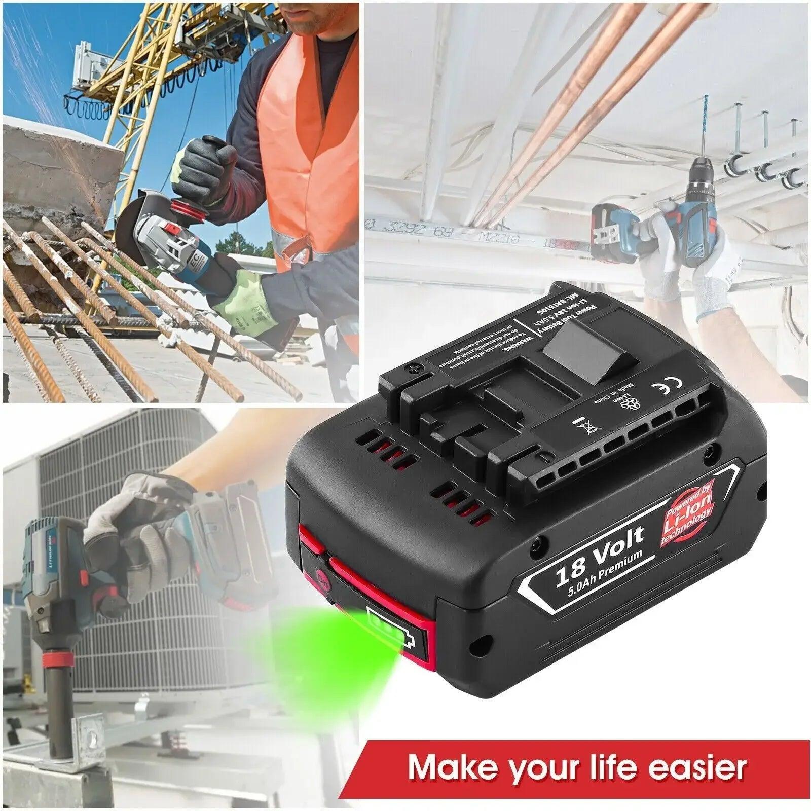 High-Performance For BOSCH 18Volt 6.0Ah LITHIUM-ION BATTERY GBA18V