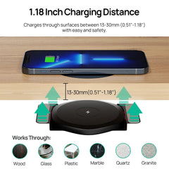 Invisible Wireless Charger 30mm Under Table QI Charger Furniture Desk