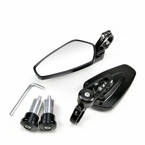EAFC 1 Pair 7/8" 22mm  Motorcycle Rearview Mirrors Universal Scooter