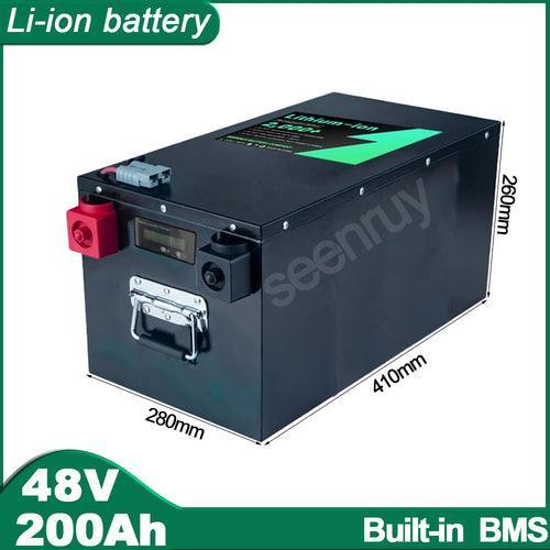 48V 200Ah Li ion With Charger 100A 200A 250A Lithium Polymer Battery