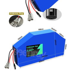 SEENRUY 72V 42AH Li-ion 10000W Triangle Lithium Polymer Frame Polygon