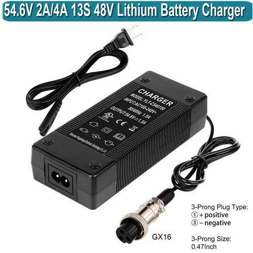 54.6V 2A Electric Scooter Charger for Evercross H5/ Vsett 8,8+,9+(NOT