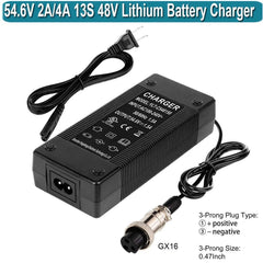 54.6V 2A Electric Scooter Charger for Evercross H5/ Vsett 8,8+,9+(NOT