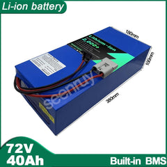 72V 40AH Li-ion With Charger 50A 80A 100ALithium Polymer Battery