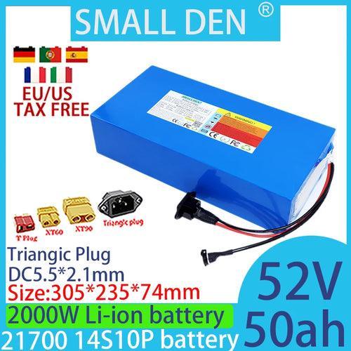 New 52V 20Ah 21700 Lithium Battery Pack 14S10P Bicycle Scooter