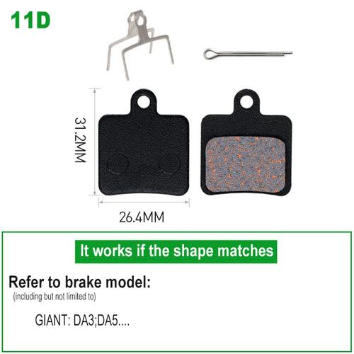 1 Pair Bicycle Disc Brake Pads Semi-Metallic Hydrauli Disc Brake Pad